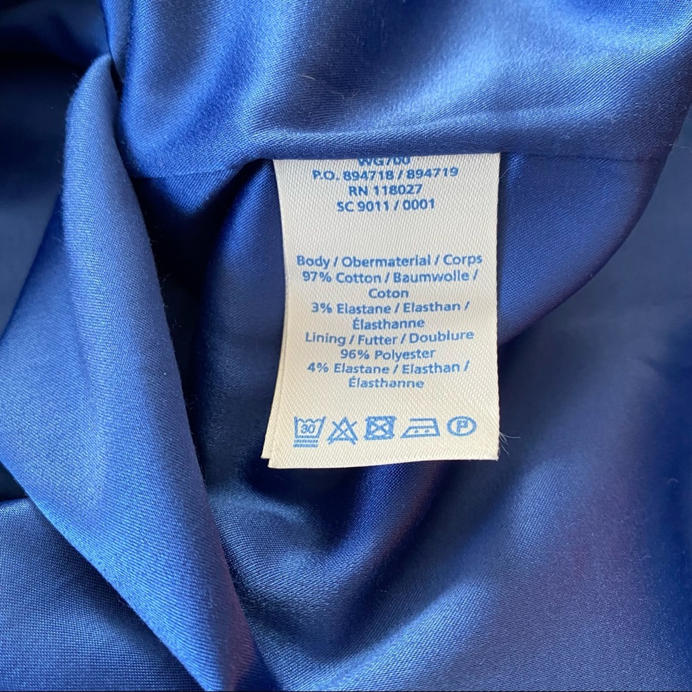 Boden Blue and White Pencil Skirt - Picture 7 of 8
